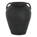 Jovi Vase Black Terracotta | Moe's Home Collection - GK-1133-02