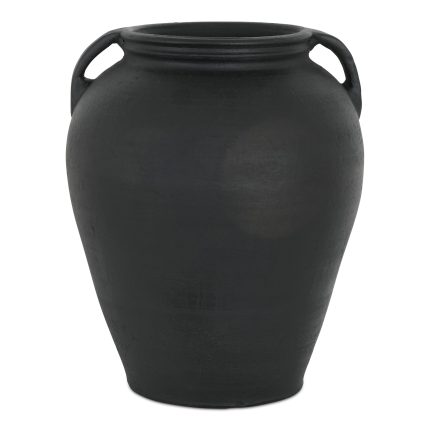Jovi Vase Black Terracotta | Moe's Home Collection - GK-1133-02